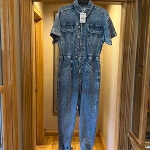 Free people denim jumper. Super cute